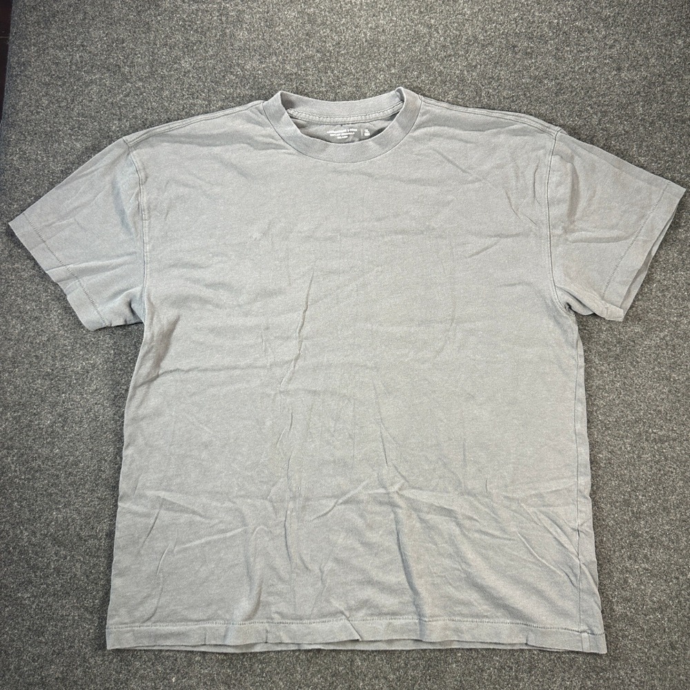 Abercrombie & Fitch Soft AF Essentials Relaxed T-Shirt Grey XL 100% Cotton